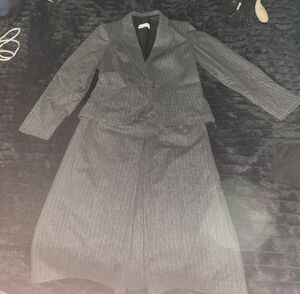 Sophisticated Charcoal Blazer Suit Jacket